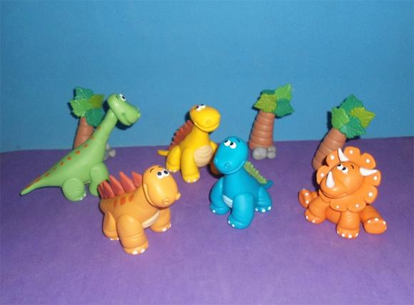 Kit dinossauros de biscuit enfeite de Mesas