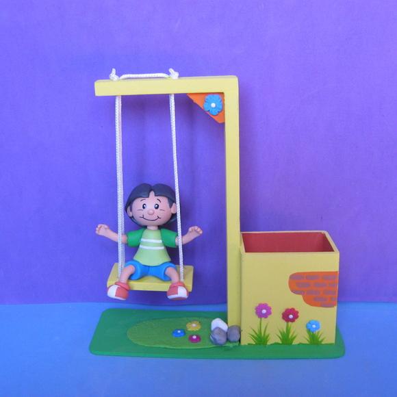 Meu amigãozão balanço porta lápis mdf lembrancinha