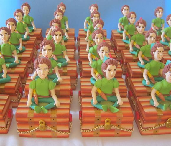 Mini baú mdf com o Peter Pan lembrancinha