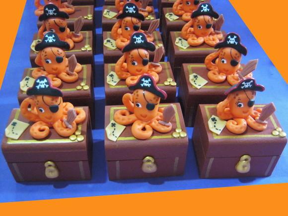 Mini Baú mdf Pirata lembrancinha