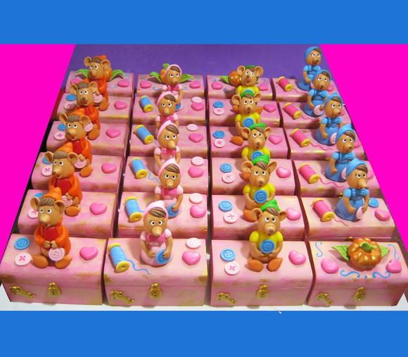Mini Baú Ratinhos da Cinderela