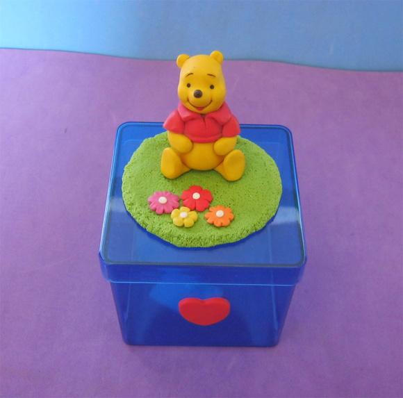 Pooh lembrancinha caixa acrílica
