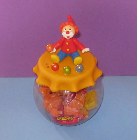 Pote baleiro centro de mesa circo