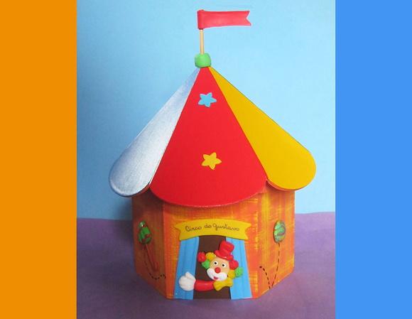Tenda de Circo Porta Lápis mdf Centro de Mesa