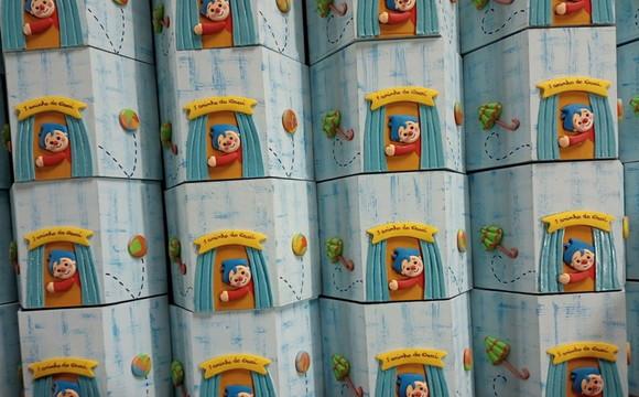 Tenda de Circo Porta Lápis mdf Palhaço Plim Plim