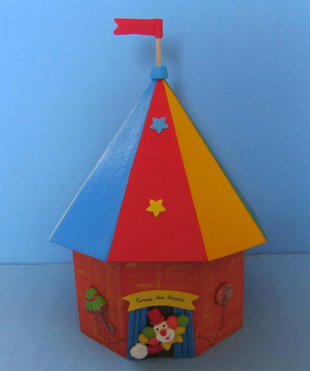 Tenda de Circo porta Lápis Centro de Mesa e lembrancinha