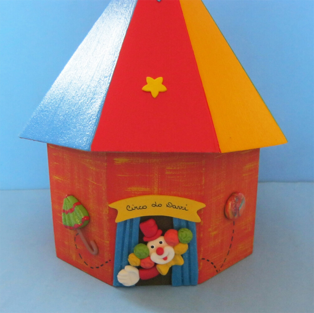 Tenda de Circo porta Lápis Centro de Mesa e lembrancinha