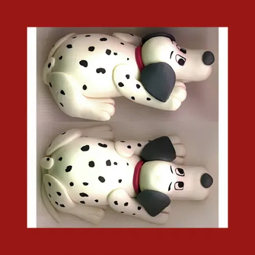 Aplique Pet Dalmata de biscuit lembrancinha festa pet personalizado