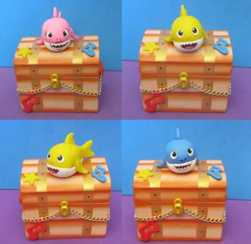 Baby Shark  Centro de Mesas Bau mdf