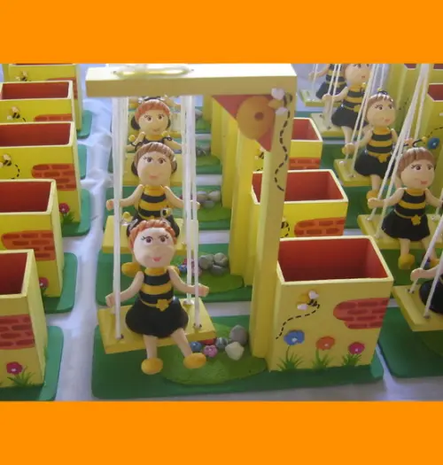 Balanço mdf Abelha Centro de Mesa porta lápis centro de mesa