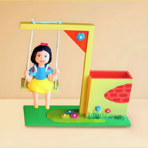 Balanço mdf porta lápis Branca de Neve Centro de Mesas