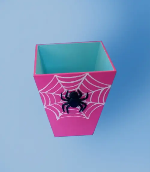 Cachepô Mulher Aranha Porta Lápis lembrancinha