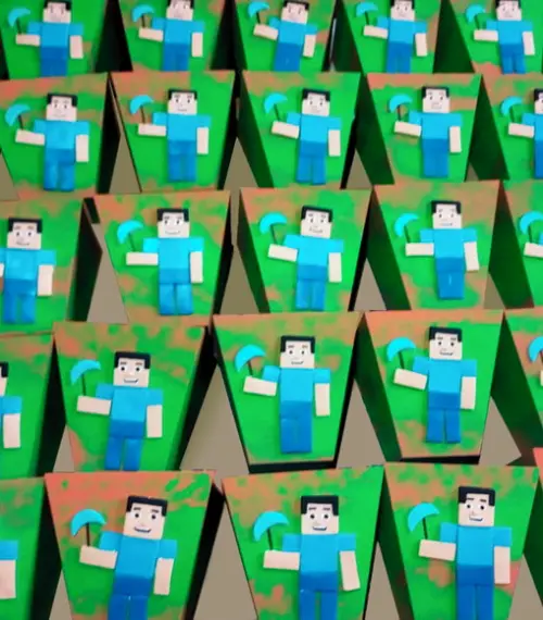 Cachepô Minecraft mdf