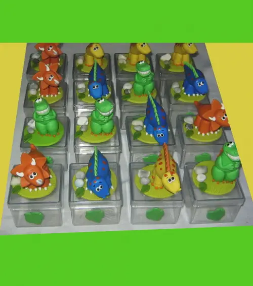 Caixa Acrílica com Dinossaurinhos