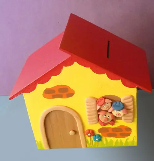 Casa Cofre 3 Porquinhos