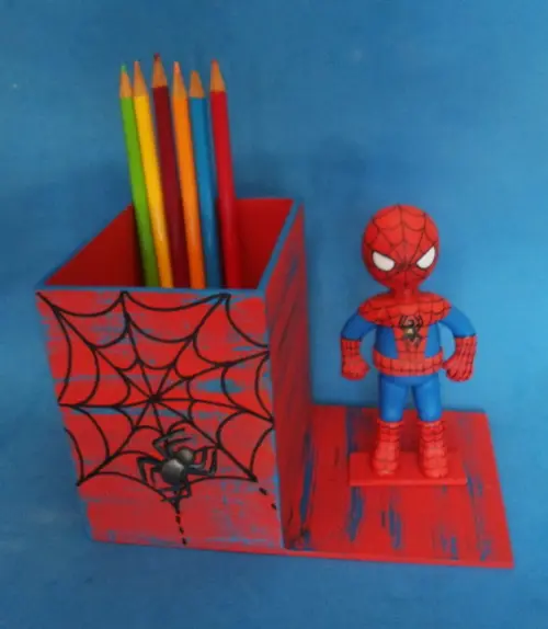 Centro de Mesa Homem Aranha Porta lápis