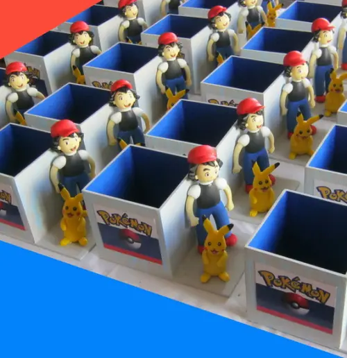 Centro de Mesa Pokemon Porta-lápis mdf