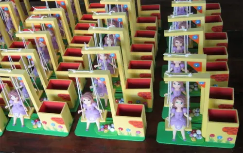 Centro de Mesa Princesa Sofia Balanço Porta Lápis mdf