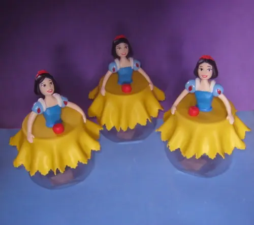 Centro de Mesas Pote 17cm branca de Neve
