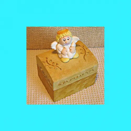 Mini Bau mdf com Anjinho