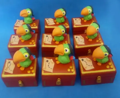 Mini Baú Papagaio