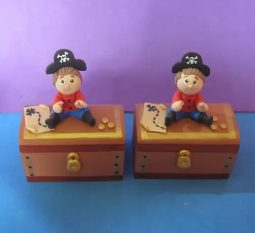 Mini Baú Pirata mdf lembrancinha