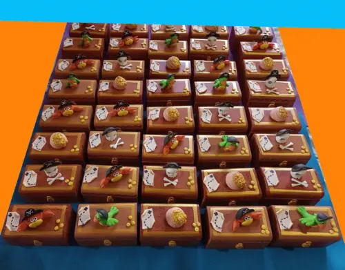 Mini Baú mdf  Pirata Caveira lembrancinha