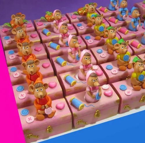 Mini Baú Ratinhos da Cinderela