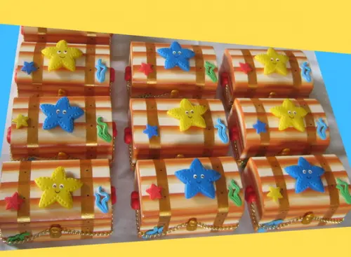 Mini Baús Estrelinhas Menino