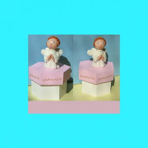 Mini Caixa mdf Sextavada Anjinho