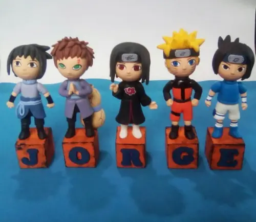 Naruto Personagens em Biscuit