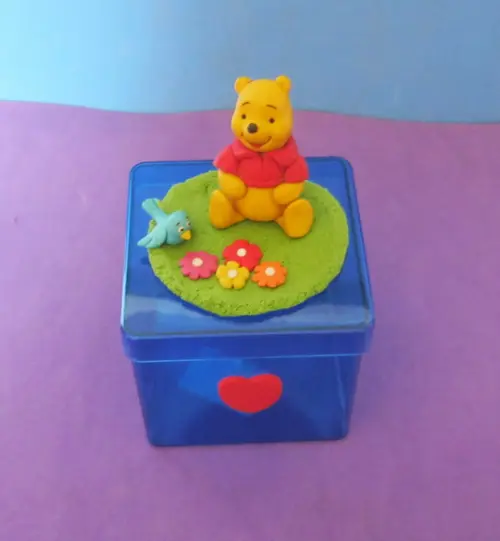 Pooh lembrancinha caixa acrílica