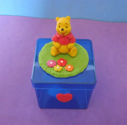 Pooh lembrancinha caixa acrílica