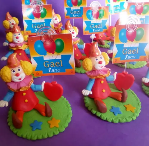 Porta recado personalizado Circo lembrancinha enfeite palhaço