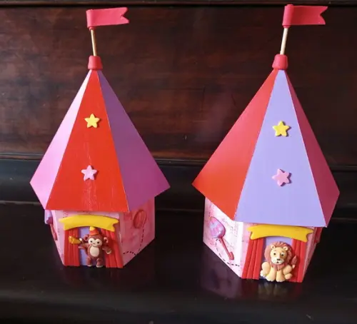 Tenda de Circo Porta Lápis mdf Centro de Mesa e lembrancinha