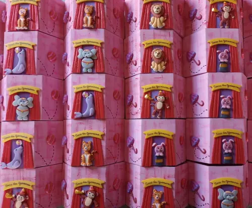 Tenda de Circo Porta Lápis mdf Centro de Mesa e lembrancinha