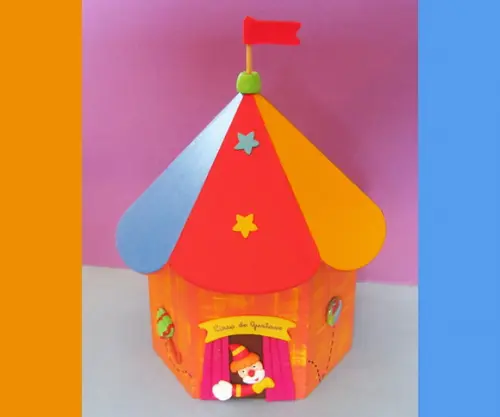 Tenda de Circo mdf Porta Lápis Centro de Mesa e lembrancinha