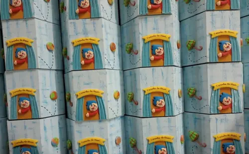 Tenda de Circo Porta Lápis mdf Palhaço Plim Plim