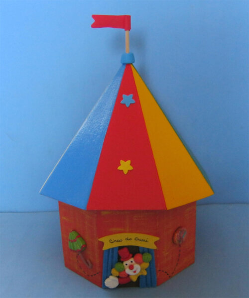 Tenda de Circo porta Lápis Centro de Mesa e lembrancinha