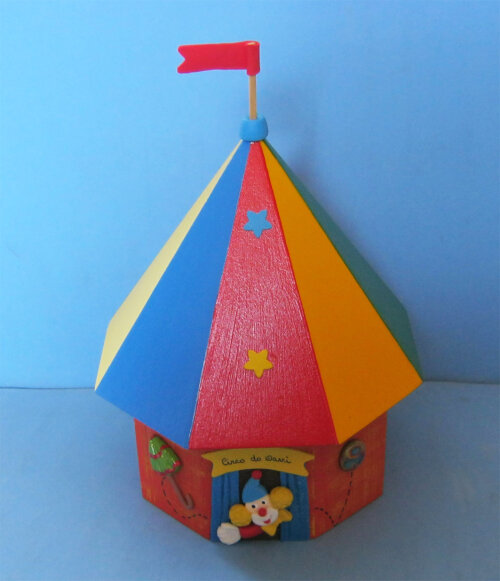 Tenda de Circo porta Lápis mdf  Centro de Mesa e lembrancinha
