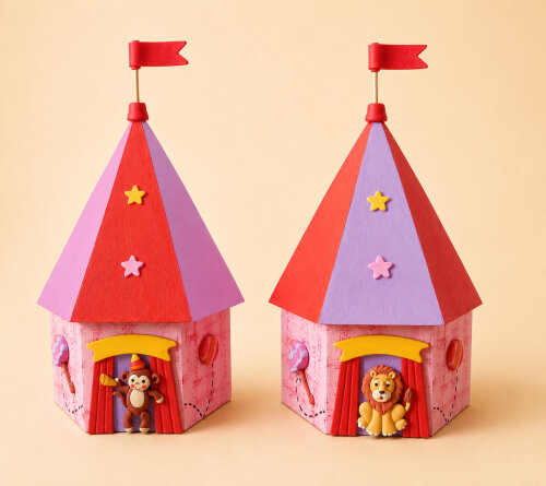Tenda de Circo Porta Lápis mdf Centro de Mesa e lembrancinha