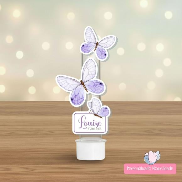 20 Apliques para Tubetes Personalizados - Borboleta Lilás