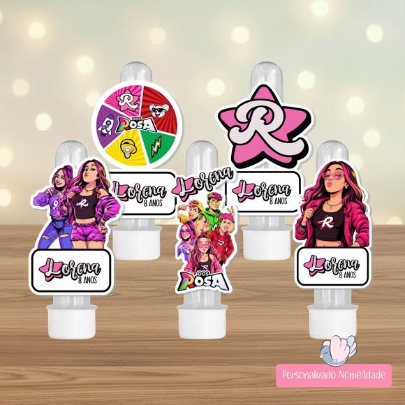 20 Apliques para Tubetes Personalizados - Clube dos Rosa