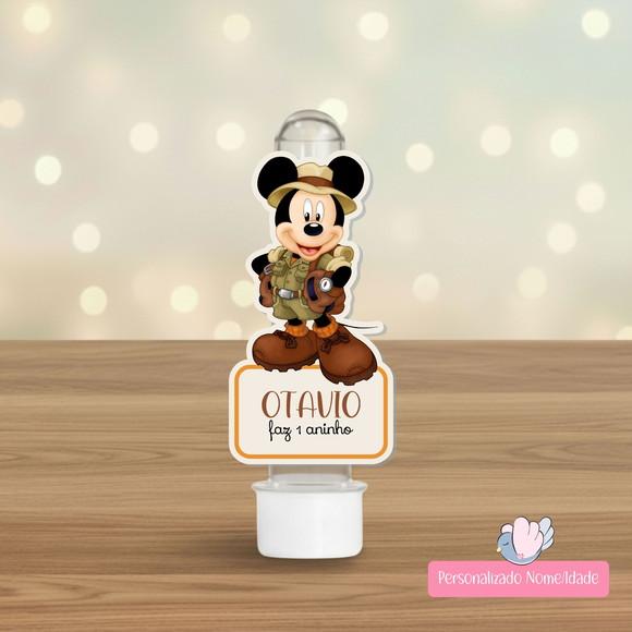 20 Apliques para Tubetes Personalizados - Mickey Safari