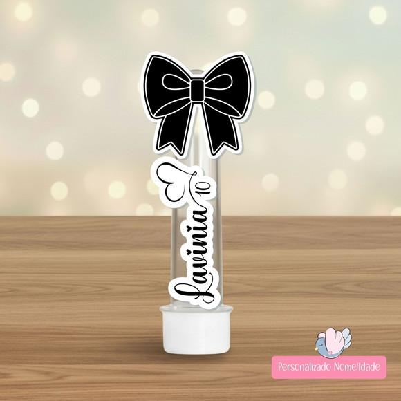 30 Apliques para Tubetes Personalizados - Laço Preto
