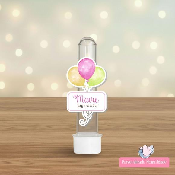 40 Apliques para Tubetes Personalizados - Arca de Noé Menina