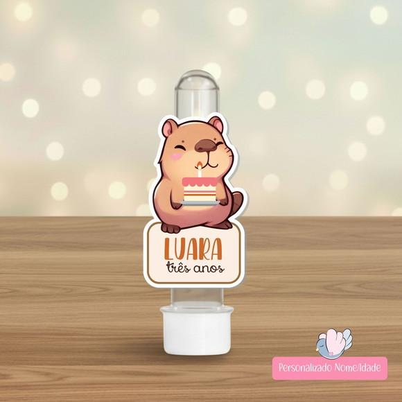 40 Apliques para Tubetes Personalizados - Capivara