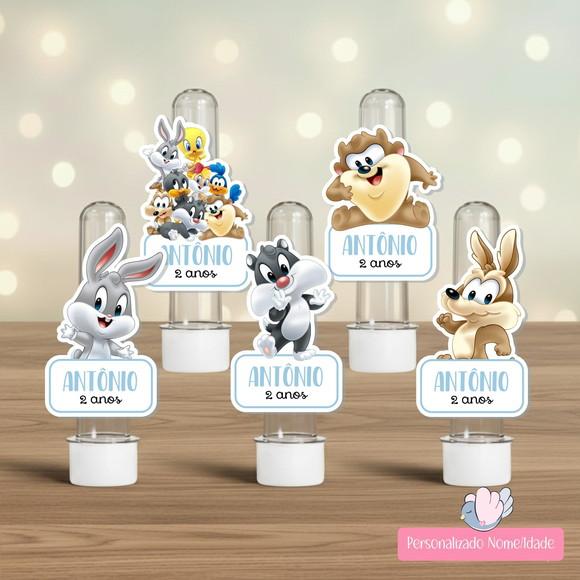 50 Apliques para Tubetes - Looney Tunes Baby