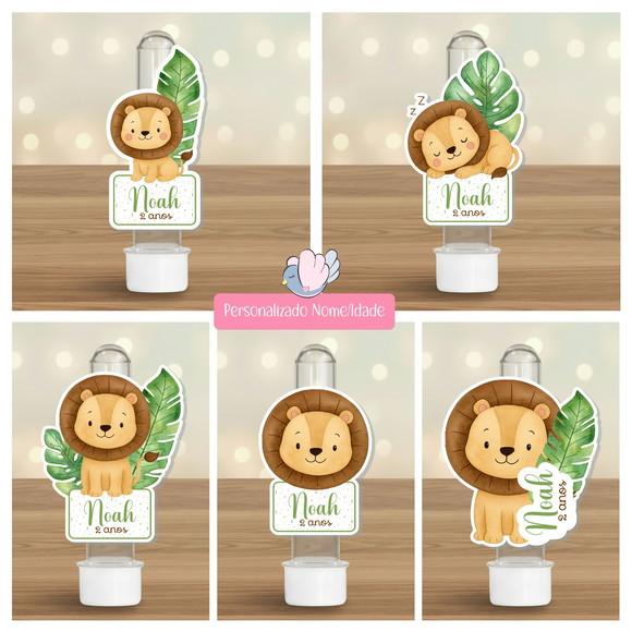 50 Apliques para Tubetes Personalizados - Leaozinho