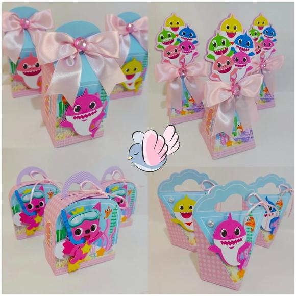 Kit Festa - Baby Shark Menina - 10 Itens